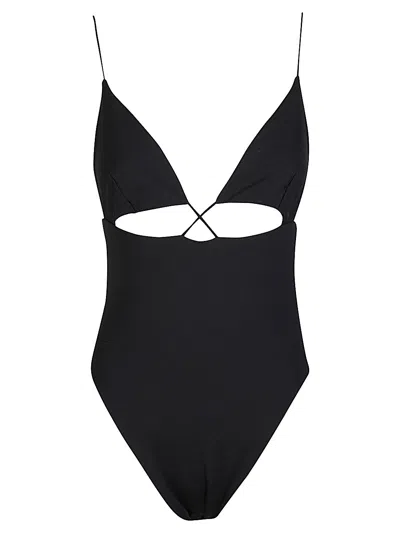 Ziah Logo Swimsuit In Black