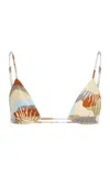 Ziah Printed Bikini Top In Print