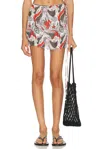 Ziah Visco Mini Wrap Skirt In Multi