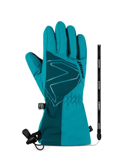 Ziener Colourblock Gloves In Blue
