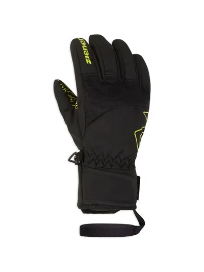 Ziener Geometric Print Gloves In Black