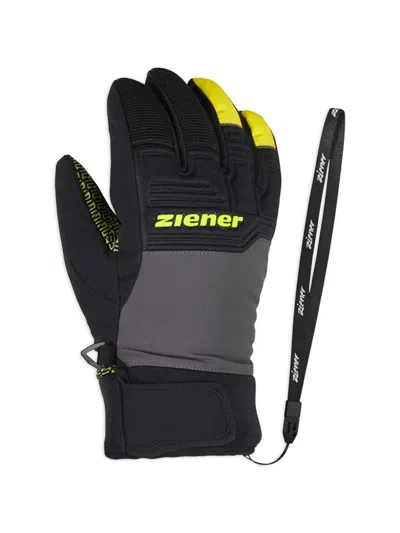 Ziener Logo Print Gloves In Black