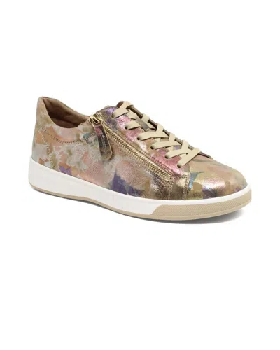 Ziera Women's Aitor-xf Sneaker In Vanilla Bloom Leather In Multi
