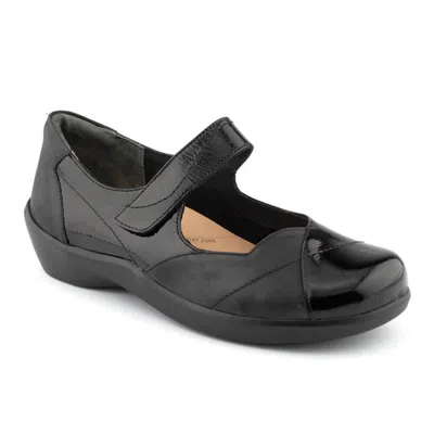 Ziera Women's Ariel W Mary Jane Shoes In Black Leather In Multi