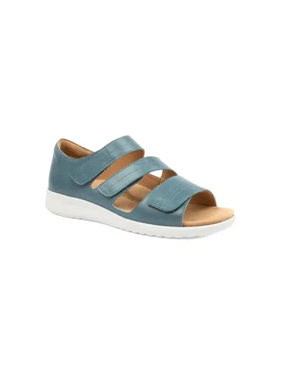 Ziera Women's Bardot Sandals - Extra Wide In Blue/white
