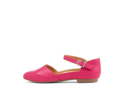 Ziera Women's Cavalcade Xf Leather Flat Shoes In Fuchsia In Pink