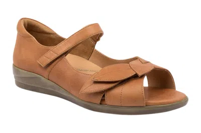 Ziera Women's Disco Peep Toe Mary Jane In Tan In Brown