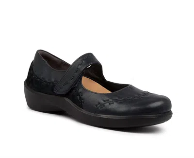 Ziera Women's Gummibear Shoe - Extra Wide In Black Leather