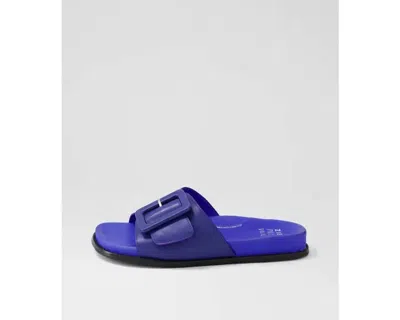 Ziera Women's Hanyu Leather Slides In Blue