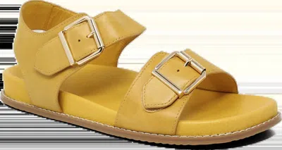 Ziera Women's Hastice Wide Sandals In Sunny Leather In Yellow