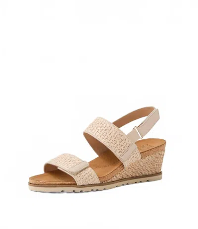 Ziera Women's Kift Wedge Sandals - Wide In Natural Syn Raffia In Neutral