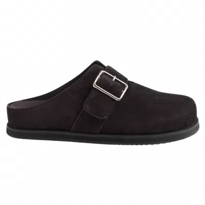 Ziera Women's Moris W Flat Shoes In Black Suede