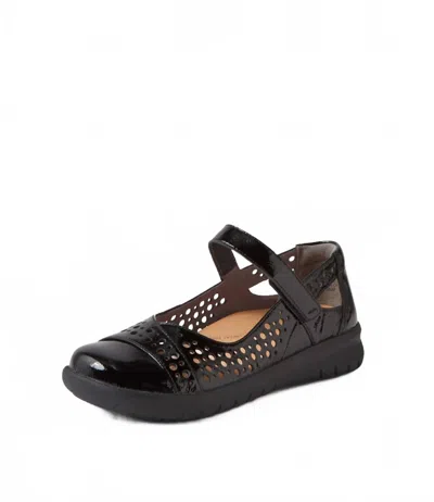 Ziera Women's Selmah Xf Mary Jane Shoes In Black/ Black Sole Leather