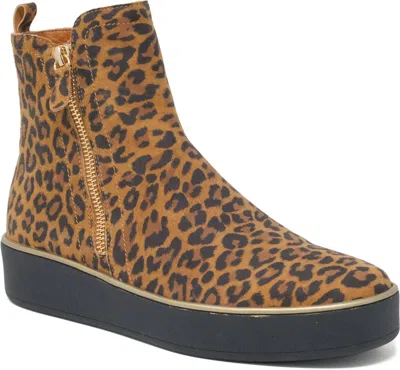 Ziera Women's Zolio Ankle Boots In Tan Leopard In Animal Print