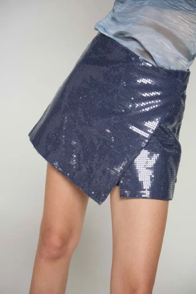 Zierra Leona Elysius Skirt In Blue