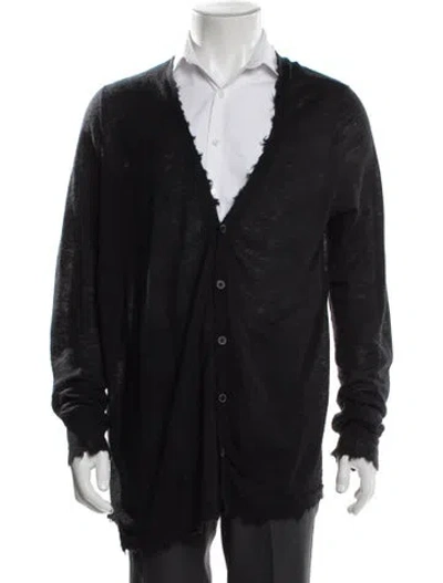 Pre-owned Ziggy Chen 2014 Cashmere Cardigan In Black