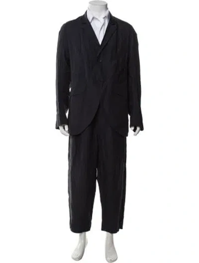 Pre-owned Ziggy Chen 2015 Linen Two-piece Suit In Blue