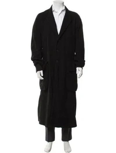 Pre-owned Ziggy Chen 2015 Wool Coat In Black