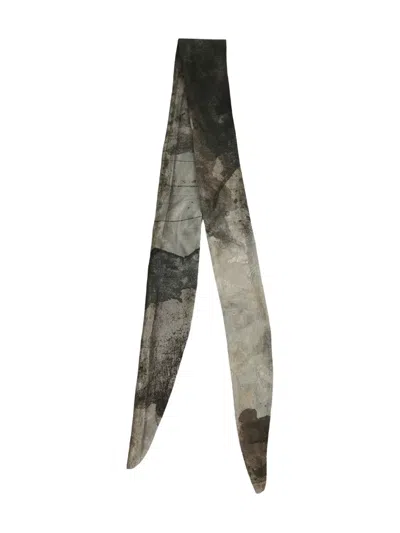 Ziggy Chen Abstract-print Silk Scarf In Multi