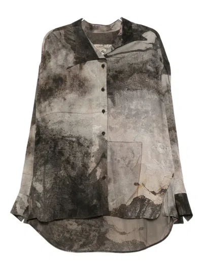 Ziggy Chen All-over Print Shirt In Multi