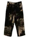 Ziggy Chen All-over Print Trousers In Black