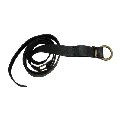 Ziggy Chen Black Leather Belt