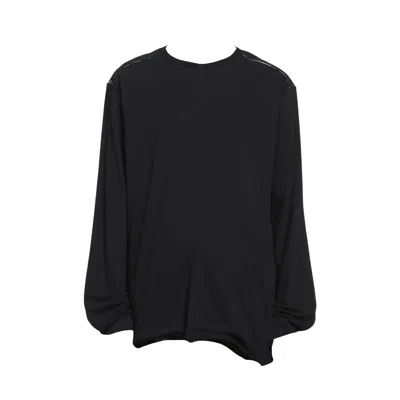 Ziggy Chen Black Longsleeve Shirt With A Vertical Seam