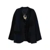Ziggy Chen Patchwork Blazer In Black