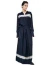 Ziggy Chen Blue Maxi Skirt In Blue