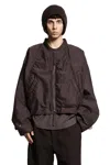 Ziggy Chen Bomber Jacket In Brown