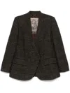 Ziggy Chen Shawl Collar Long-sleeved Suit Coat In Black