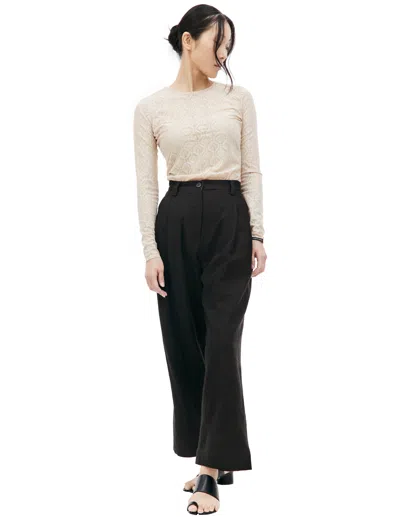 Ziggy Chen Brown Wool Trousers
