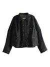 Ziggy Chen Buttoned Patch-pocket Jacket In Gray