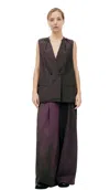 Ziggy Chen Buttoned Vest In Brown