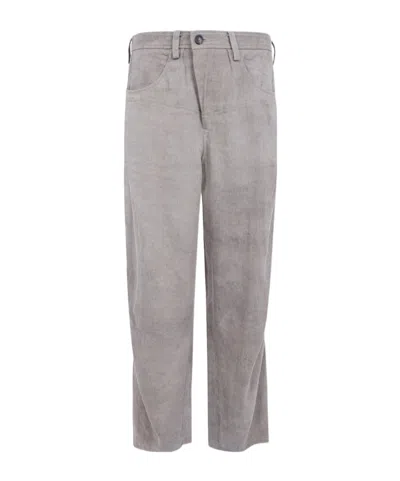 Ziggy Chen Casual Trousers With Belt Loops In Gray