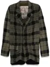 Ziggy Chen Check Pattern Blazer In Grey