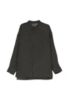 Ziggy Chen Check-pattern Button-up Shirt In Gray