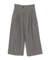 Ziggy Chen Check-pattern Trousers In Gray
