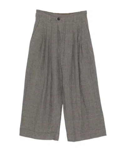 ZIGGY CHEN CHECK-PATTERN TROUSERS