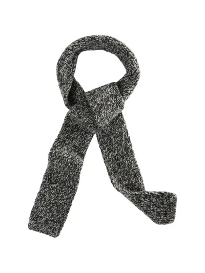 Ziggy Chen Chunky-knit Scarf In Gray