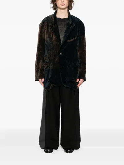 Ziggy Chen Cotton Dyed Blazer In Blue