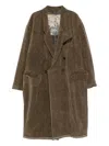 Ziggy Chen Double-breasted Coat In Brown