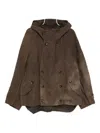 Ziggy Chen Double-breasted Coat In Brown
