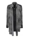 Ziggy Chen Drape Long Shirt In Multicolour