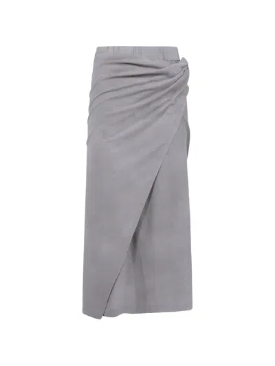 Ziggy Chen Skirt Asymmetric Jersey In Purple
