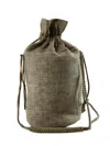 Ziggy Chen Drawstring Braided-strap Backpack In Green