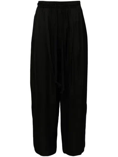 Ziggy Chen Drop-crotch Trousers In Black