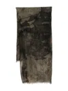 Ziggy Chen Dyed Scarf In Brown