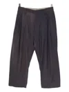 Ziggy Chen Dyed Wide-leg Trousers In Black