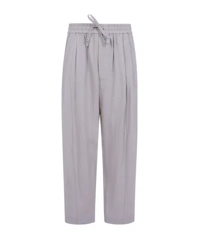 ZIGGY CHEN ELASTIC-WAIST CASUAL TROUSERS